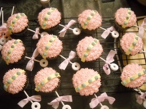 Baby Rattle Cupcakes, Rattle Cupcakes, Cupcakes Baby Shower, Sprinkle Shower, Cake Central, Celebrate Good Times, Tailgate Food, Cupcake Designs, Love Cupcakes