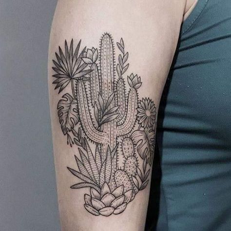 Desert Tattoo, Succulent Tattoo, Arizona Tattoo, Brazilian Tattoo, Cactus Tattoos, Cowgirl Tattoos, Tattoos Infinity, Cactus Tattoo, Tattoos Mandala