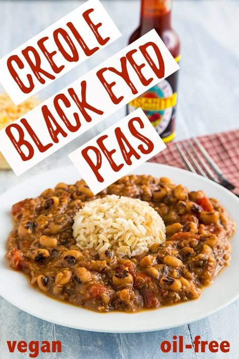 What Goes With Black Eyed Peas, Vegan Southern Black Eyed Peas, Back Eyed Peas Recipe, Cajun Black Eyed Peas Recipe, Creole Black Eyed Peas, Blacked Eyed Peas Recipe, Black Eye Peas Recipes Vegan, Plant Based Black Eyed Peas Recipe, Vegan Blackeye Pea Recipes