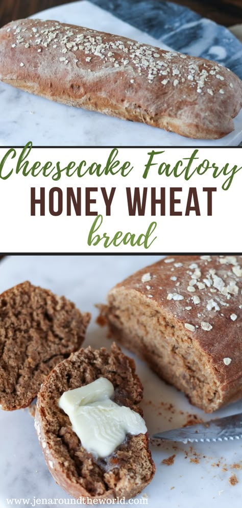 Copycat Cheesecake Factory, Honey Wheat Bread, The Cheesecake Factory, Honey Wheat, Cloud Bread, Cheesecake Factory, Bread Machine Recipes, Wheat Bread, Bread Making