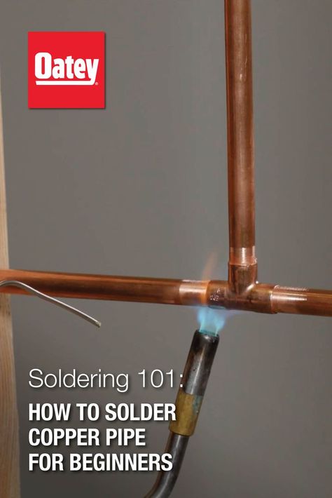 Learning how to solder copper pipe can seem daunting at first, but by applying proper techniques and avoiding typical errors, it becomes much easier to execute a leak-free pipe joint Copper Pipe Projects, Soldering Copper Pipe, Soldering Projects, Brass Pipe Fittings, Copper Pipes, Copper Pipe Fittings, Hot Water Tank, House Remodeling, Video Case