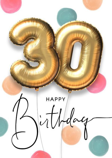 Happy 30th Birthday For Her, 30 Birthday Wishes, Happy Birthday 30, Birthday Wishes In Heaven, 30th Birthday Wishes, 30th Birthday Funny, Birthday Wishes Greetings, Logo Game, Happy Birthday Art