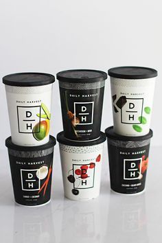 Smoothie Cup Design, Cold Smoothie, Superfood Soup, Cup Packaging, Paper Cup Design, Yogurt Packaging, Ice Cream Packaging, Daily Harvest, Can Mockup