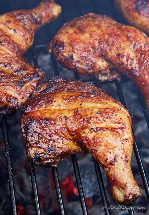 Grill Chicken Thighs, Grilled Chicken Leg Quarters, Chicken Leg Quarter Recipes, Grilled Chicken Legs, Bbq Chicken Legs, Chicken Breast Crockpot Recipes, Leg Quarters, Crockpot Chicken Breast, Grill Chicken