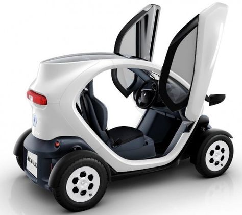 Renault's Twizy also uses a similar door opening arrangement New Renault, Microcar, Tiny Cars, Gt Cars, Honda Civic Type R, Wallpaper Magazine, Smart Car, City Car, Concept Car