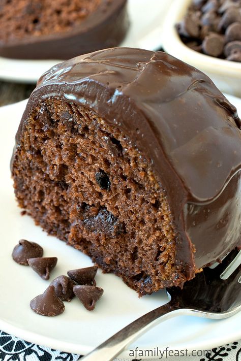 Chocolate Chip Cake Recipe Easy, Chocolate Cake With Chocolate Chips, Chocolate Chocolate Chip Cake, Cake With Chocolate Chips, Chocolate Chip Cake Recipe, Chocolate Chip Pound Cake, Chocolate Chip Bundt Cake, Tube Pan, Delicious Chocolate Cake