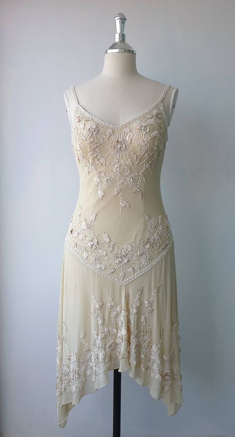 1920s Modern Dress, White Flapper Dress Wedding Gowns, White 20s Dress, 1930s Flapper Dress, Art Deco Wedding Dress Short, 1920 Party Dress, 20s Day Dress, Beaded Dress Vintage, 1920 Evening Dress