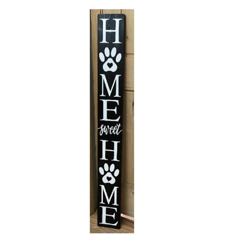 Home sweet home paw pet sign, entryway welcome dog painted sign, front porch leaner by CustomArtWi on Etsy Sunflower Door Hanger, Home Sweet Home Sign, Evergreen Wreath, Holiday Ribbon, Floral Ribbon, Pet Signs, Hand Painted Signs, Everyday Wreath, Dog Paintings