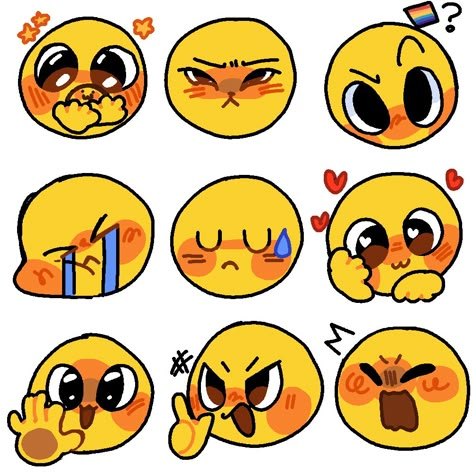 Draw Emojis Faces, Emoji Sketches Draw, Drawn Emojis Reaction, Angry Emoji Drawing, Cursed Emojis Drawings, Emotion Emoji Faces, Emotion Faces, Emoji Drawings, Emoji Drawing