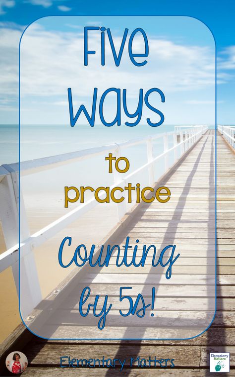 Five Ways to Practice Counting by Fives: Here are several ideas to help students practice skip counting, including a few freebies! Counting By 5s, Counting By 5's, Skip Counting, Math Strategies, Math Workshop, Guided Math, Teacher Blogs, First Grade Math, Elementary Math