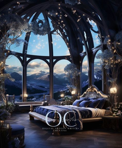 Orion-Blu | 🌙💫🌓✨ PART ONE - Welcome to The Night Court & Velaris…The City of Starlight ✨🌓💫🌙 • ✨To the stars who listen & the dreams that… | Instagram Feyre Room Night Court, Feyre Bedroom Night Court, Velaris The City Of Starlight, Night Court Velaris, The City Of Starlight, Feyre Rhysand, City Of Starlight, The Night Court, Fantasy Bedroom