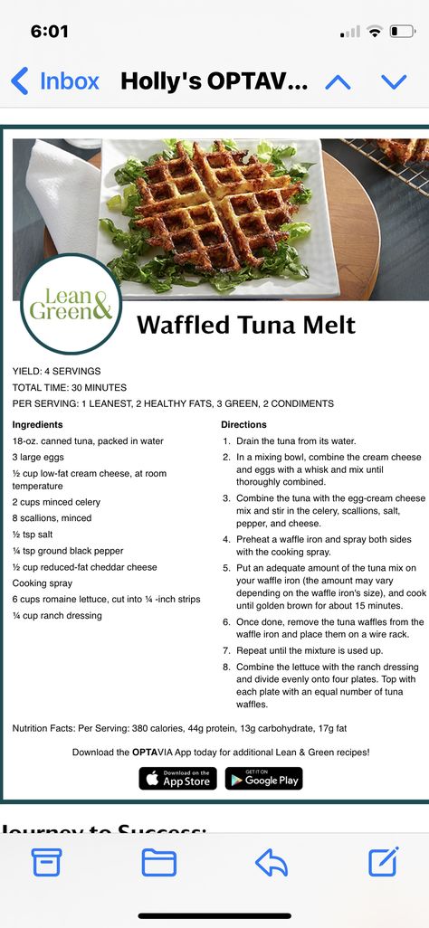 Lean And Green Meals Optavia 5&1 Mahi Mahi, Salmon Lean And Green Optavia, Optavia Lean And Green Recipes 5&1 Tilapia, Waffling Optavia, Optavia Tuna Melt, Lean And Green Tuna Recipes, Optavia Tuna Recipes, Lean And Green Salmon Recipes, Pink Salmon Recipes