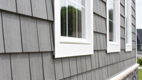 J Channel Around Windows, Composite Siding, Trim Board, Window Trim Exterior, Pvc Trim, Brick Molding, Fiber Cement, Windows Exterior, Window Trim