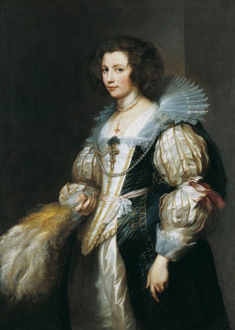 Portrait of a Lady, by Anthony van Dyck Anton Van, 17th Century Fashion, Giovanni Boldini, Anthony Van Dyck, Jan Van Eyck, Hieronymus Bosch, Peter Paul Rubens, Johannes Vermeer, Caravaggio