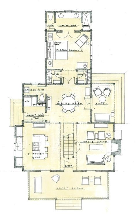 Randolph Cottage Porch Alternative by Bill Ingram for Southern Living! – ARTFOODHOME.COM Southern Living House Plans Cottage, House Plans Cottage, Bill Ingram, Small Houseplans, Southern Living House, Cottage Porch, Southern Living House Plans, Cottage House Plan, Future Planning