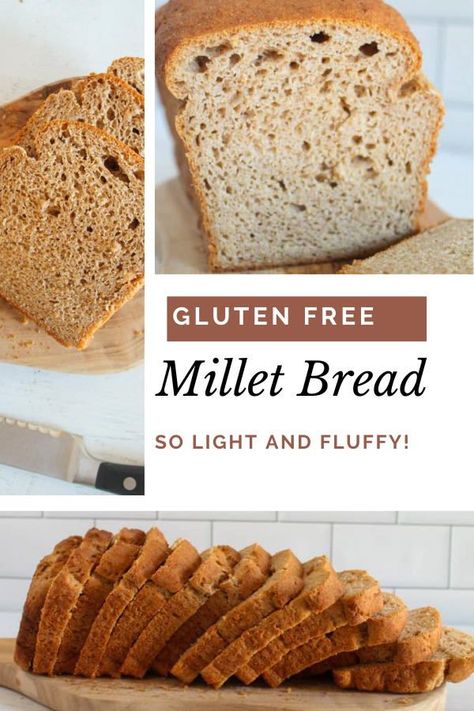 Flax Bread, Millet Bread, Gluten Free Sandwich Bread, Gluten Free Brunch, Best Gluten Free Bread, Gluten Free Sandwiches, Gluten Free Yeast Free, Healthy Bread Recipes, Recipe Gluten Free