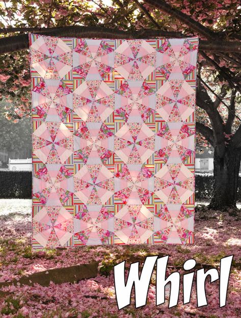 Only One Quilt Pattern, X Quilt Pattern, Kaleidoscope Quilt Pattern, Pink Quilt Patterns, Pink Quilts Ideas, Hex Quilts, Kaleidoscope Quilts, Quilting Digest, Pink Quilt