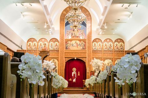 St Mark Coptic Orthodox Church Wedding | Monika & Paul Coptic Orthodox Wedding, Coptic Wedding, Orthodox Church Wedding, Rockstar Wedding, Coptic Orthodox Church, Greystone Mansion Wedding, Wedding Isles, Orthodox Wedding, Church Wedding Decorations