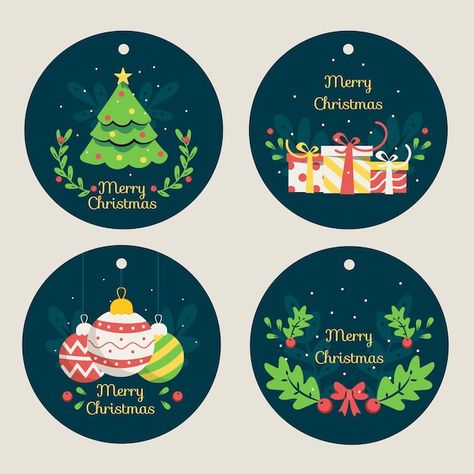 Free vector flat design christmas badge ... | Free Vector #Freepik #freevector #christmas-badge #christmas-collection #christmas-flat #christmas-event Badge Collection, Christmas Badge, Merry Christmas Background, Merry Christmas Wallpaper, Gifts Wrapping Diy, Christmas Graphics, Married Christmas, Christmas Poster, Christmas Lettering