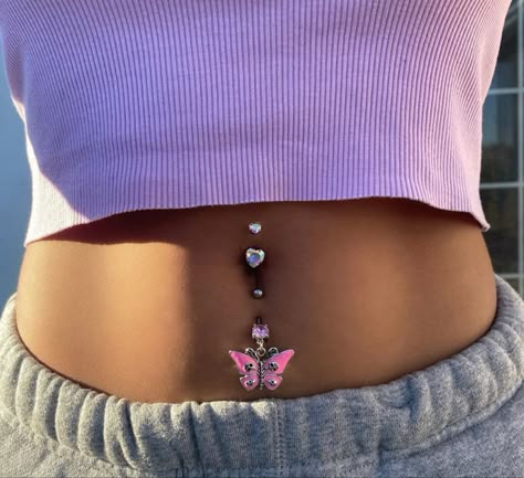 Double Belly Piercing, Cheer Ideas, Bellybutton Piercings, Belly Button Piercing Jewelry, Belly Piercing Jewelry, Belly Piercing Ring, Pretty Ear Piercings, Cool Piercings, Cute Ear Piercings