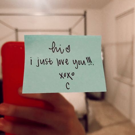 Love Notes From Boyfriend Aesthetic, Notes From Boyfriend Aesthetic, Boyfriend Leaving For College Quotes, Sticky Love Notes, Sticky Note For Boyfriend, Sticky Notes Quotes For Boyfriend, Cute Mini Letters For Boyfriend, Fake Love Notes For School, Love Sticky Notes