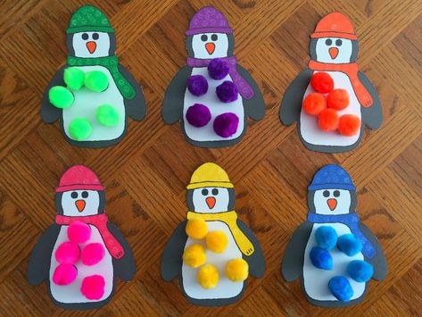 penguin learning activity preschool Penguin Crafts Preschool, Penguin Preschool, Arctic Animals Activities, Arctic Animals Preschool, Arctic Animals Crafts, Winter Animal Crafts, Penguin Activities, Winter Activities Preschool, Penguin Crafts