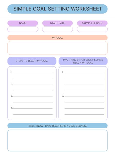 Goal Tracking Worksheet Formal Design Template Printable Monthly Goal Printable, Goal Printable Free, Goal Thermometer Templates, Goal Tracker Template, Goals Chart, Goal Thermometer, Organization Motivation, Goal Printable, Smart Method