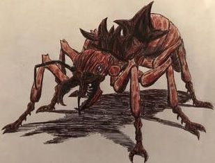 Ant Monster, Titan Monster, Insect Monster, Aiden King, Monster Drawings, Ant Art, Kaiju Design, Godzilla Comics, Strange Beasts