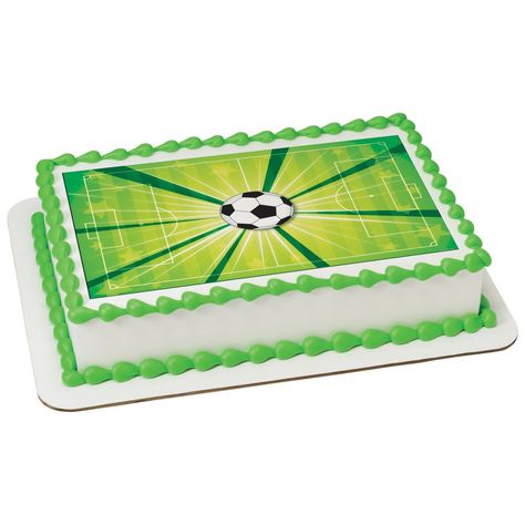 Soccer Field Cake Shops, Edible Cupcake Toppers, Birthday Places, Bakery Design, Edible Cake Toppers, Cake Gallery, Edible Images, Edible Cake, Bakery Cakes