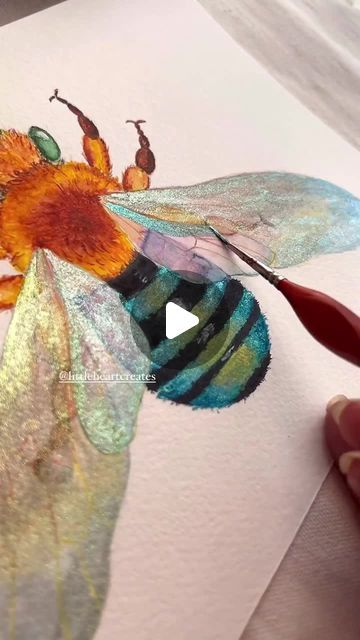 Make Butterfly Wings, Skrim Watercolors, How To Make Butterfly, Metallic Watercolor, Fine Art Drawing, Waiting List, Watercolor Artist, Butterfly Wings, Children’s Books