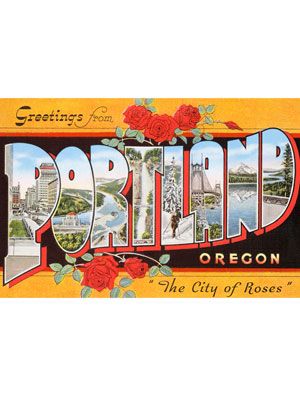 Why is Everyone in Portland So Nice? Portland Oregon City, Multnomah Falls, Oregon City, Big Letters, Holiday Postcards, Large Letters, Vintage Postcard, Vintage Postcards, Portland Oregon