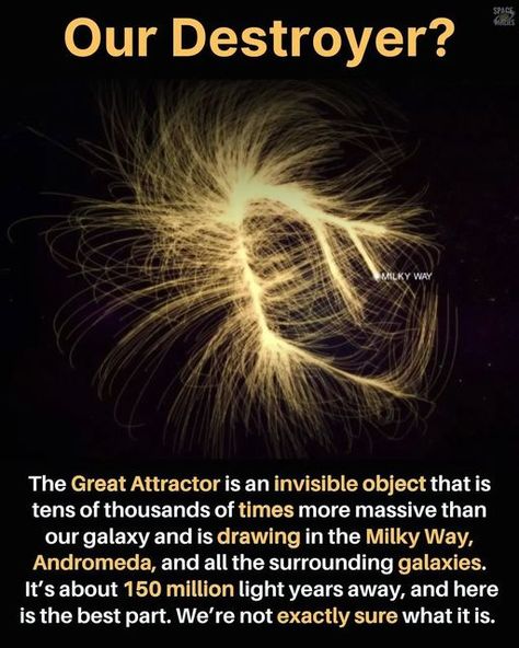 The Great Attractor, Laniakea Supercluster, Facts About Universe, Universe Theories, Space Theories, Creating A Book, Physics Facts, Physics Theories, Theories About The Universe