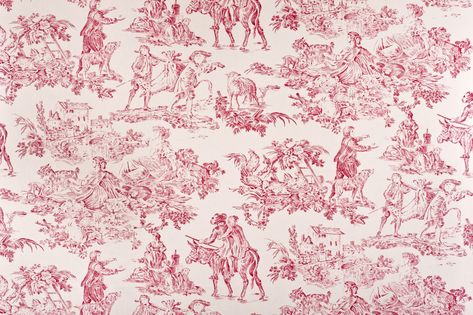 Signature Toiles Celebrate Our Favorite Southern Towns English Country Kitchen, Red Toile, Toile Wallpaper, Toile Pattern, Country Kitchen Designs, Floral Toile, French Country Kitchens, French Toile, Toile Fabric