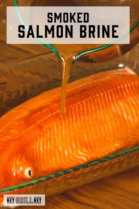 Fish Brine Recipe, Salmon Brine, Smoked Salmon Brine, Recipe Smoked Salmon, Salmon Marinade Recipes, Smoked Fish Recipe, Cold Smoked Salmon, Best Smoked Salmon, Hot Smoked Salmon