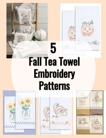 Embroidered hand towels are an easy way to decorate your kitchen throughout the seasons. These five different ideas that are available for purchase from Annie’s craft store are perfect for fall.  With themes from scarecrows to cornucopias, you will find … Read More ... Hand Towel Embroidery, Kitchen Towels Diy, Embroidered Hand Towels, Towel Embroidery Designs, Tea Towels Embroidery, Needlework Ideas, Free Cross Stitch Designs, S Craft, Towel Embroidery