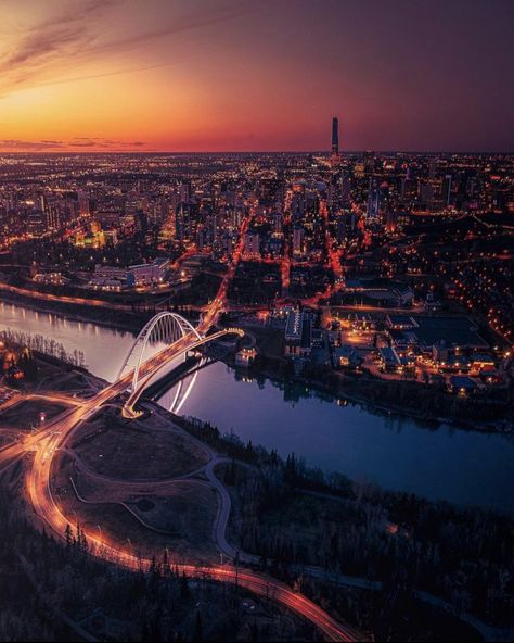 Explore Edmonton on Twitter: "Twilight looks good on you, Edmonton. #ExploreEdmonton 📸: atthelookout on IG… " Alberta Canada Photography, Alberta Travel, Canada Pictures, Edmonton Canada, Canada City, Canada Photography, University Of Alberta, Explore Canada, Edmonton Alberta