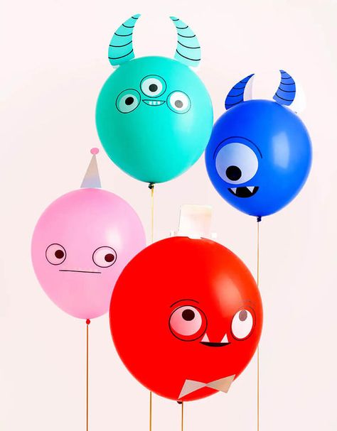 Latex Balloon Mixes 20 Balloons, Monster Balloons, Little Monster Party, Little Monster Birthday, Monster Birthday Party, Harry Birthday, Monster Birthday Parties, Balloon Kits, Monster Theme