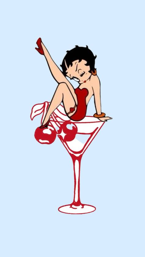 lockscreen, betty boop, home screen, wallpaper, cherry, red, aesthetic, trendy, heels, girly, blue Red Black And Pink Aesthetic, Old Betty Boop, Baddie Wallpaper Backgrounds, Betty Boop Iphone Wallpaper, Betty Boop Wallpapers Aesthetic, Betty Boop Lockscreen, Painting On Red Background, Aesthetic Iphone Wallpaper Girly, Betty Boop Photo Shoot