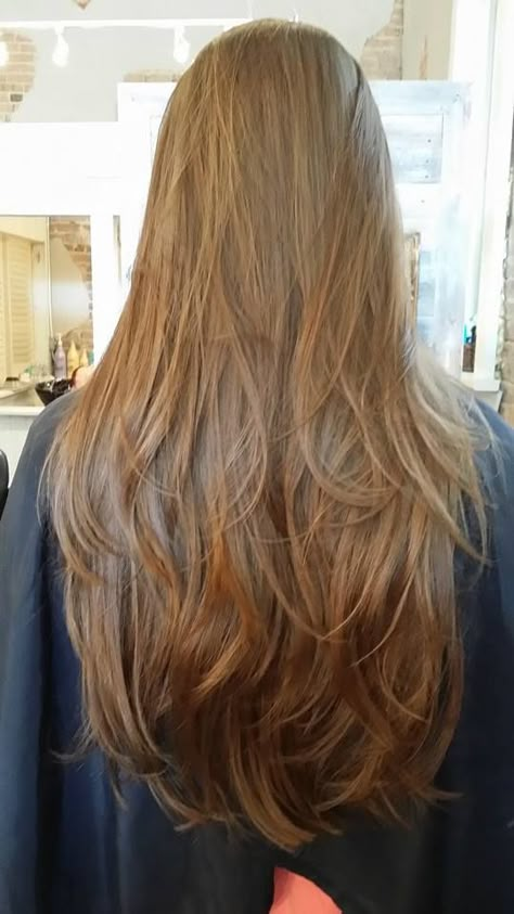 Lots Of Layers Long Hair Straight, Long Brown Hair Lots Of Layers, Natural Layers For Long Hair, Long Layers Light Brown Hair, Long Layered Hair Light Brown, Long Length Layered Haircuts, Feathered Layers Long Hair Straight, Long Layered Extensions, Really Long Layered Haircuts