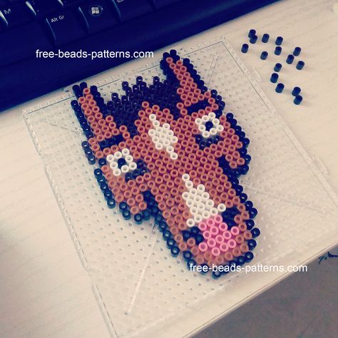 BoJack Horseman Netflix Hama Beads Perler Beads work photo Bojack Horseman Cross Stitch, Bojack Horseman Perler Beads, Melty Bead Designs, Beads Perler, Rave Kandi, Perler Ideas, Easy Perler Beads Ideas, Beads Patterns, Patch Jacket