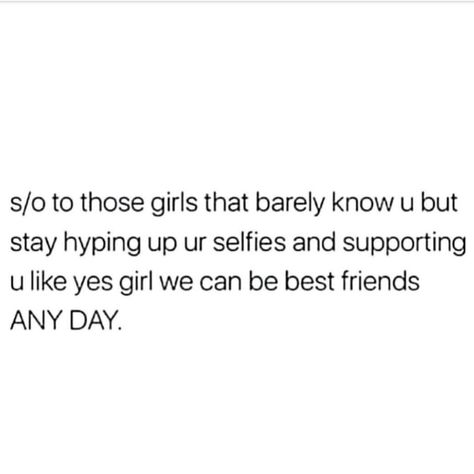 Hype Friend Quotes, Hype Me Up Quotes, Friends That Support You Quotes, Squad Goals Quotes, Insta Comments Ideas, Hype Girl Quotes, Squad Quote, Insta Comments, Vibrations Quotes