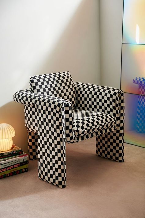 An Urban Outfitters Insider Tipped Us Off To 8 Home Hidden Gems #refinery29 https://www.refinery29.com/en-us/urban-outfitters-home-hidden-gems#slide-6 Cow Chair, Bold Chairs, Urban Outfitters Home, Funky Chairs, Unique Homewares, Side Table Decor, Salon Suites, Uo Home, Home Decor Sale