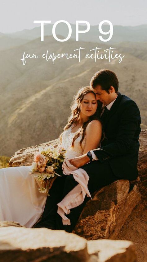 Elopement Day Activities, Elopement Ideas, What To Do On Your Elopement, Elopement Inspiration, Colorado Elopement Ideas, Mountain Elopement Activities, How To Elope, Best Elopement Advice Elopement Activities, Elopement Day Ideas, Mountain Elopement Ideas, Colorado Activities, Mountain Top Elopement, Amazing Wedding Photos, Elopement Ceremony, Mountain Elopement, Colorado Elopement