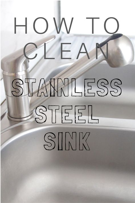 Genius Way To Make Your Stainless Steel Sink Sparkle! via @petroneagu Stainless Steel Sink Cleaner, Best Stainless Steel Cleaner, Sink Repair, Clean Stainless Steel, Clean Kitchen Sink, Metal Sink, Sinks Kitchen Stainless, Stainless Steel Cleaner, Stainless Sink