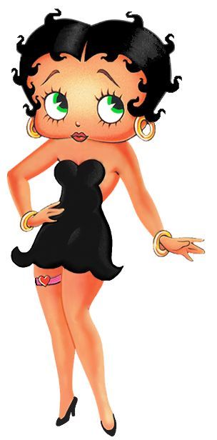 Black Betty Boop | Black betty boop image by khunPaulsak on Photobucket Betty Boop, A Black, Black Dress, Green, Black