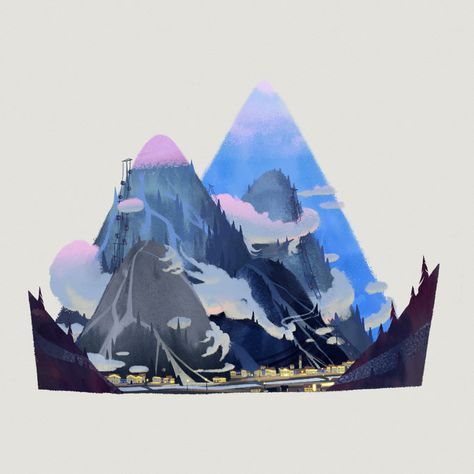 cartoon Character design Digital Art friends ILLUSTRATION mountains Nature Procreate raodtrip adventure