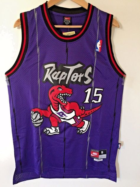 Vince Carter Jersey, Cool Basketball Jerseys, Toronto Raptors Jersey, Raptors Jersey, Vintage Basketball Jerseys, Patch Letters, Vince Carter, Nba Fashion, Basketball Clothes