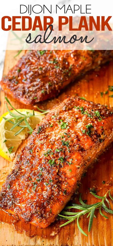 Plank Salmon Oven, Cedar Plank Grilled Salmon, Oven Salmon, Plank Salmon, Cedar Plank Salmon, Bbq Salmon, Grilled Salmon Recipes, Carlsbad Cravings, Baked Salmon Recipes