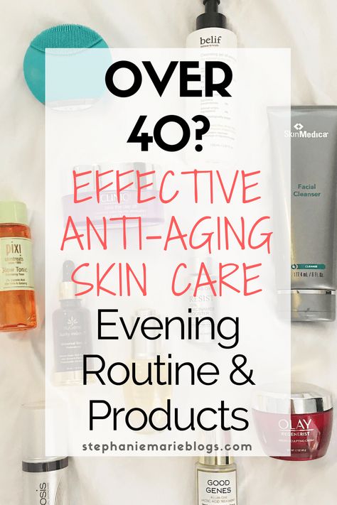 Over 40 anti-aging skincare nighttime routine. A NIGHTTIME SKINCARE ROUTINE for anti-aging concerns. Nighttime Skincare Routine, Anti Aging Skincare Routine, Skin Care Routine For 20s, Night Time Skin Care Routine, Creme Anti Age, Nighttime Skincare, Nighttime Routine, Flexible Dieting, Skin Medica