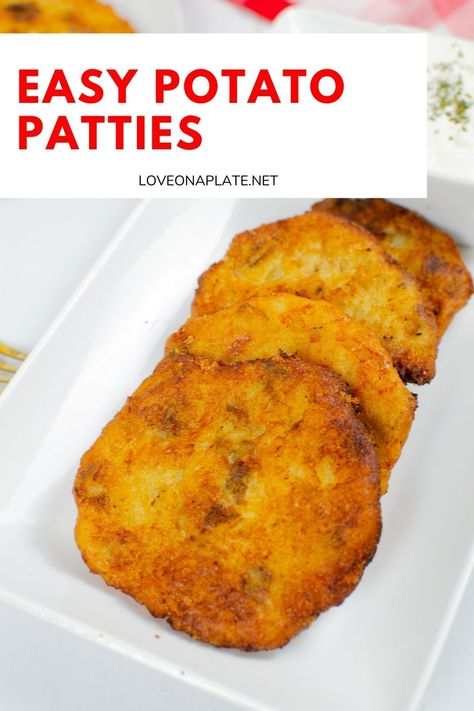 Mashpotatoe Patties, Potato Patties Shredded, Mashed Potato Hashbrowns, Fried Mashed Potato Patties Easy, Mashed Potato Patties Leftover, Potatoe Patties Recipe, Potato Patties From Mashed Potatoes, Mashed Potatoes Patties, Fried Mashed Potato Patties